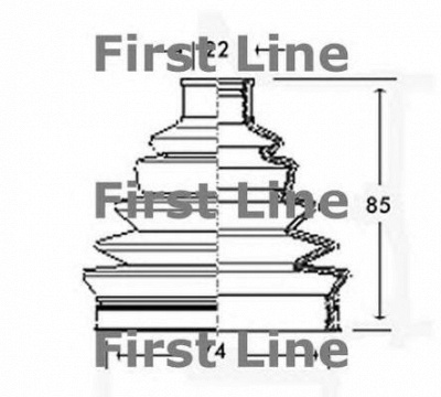 FIRST LINE fcb2326 -  Пыльник, приводной вал